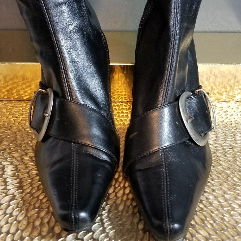 MIA Black Vegan leather Knee Boots SEXY - Picture 2 of 6